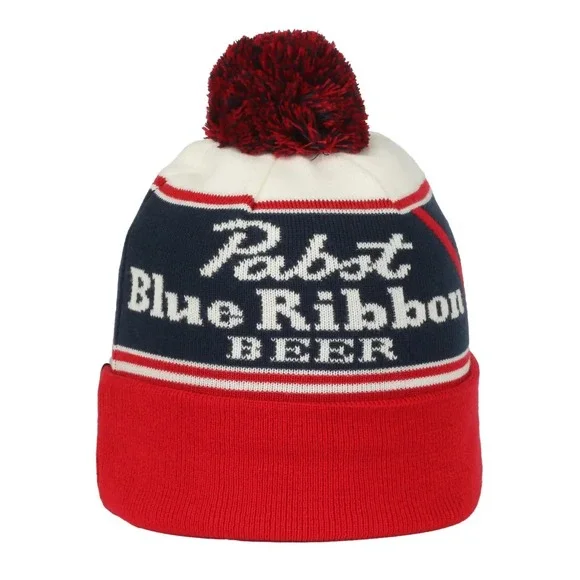 Outdoor Cap‎ Pabst Blue Ribbon PBR Beer Red White Blue One Size Beanie - Picture 2 of 3